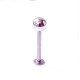 Rosa labret med kula -1.2mm