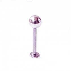 Rosa labret med kula -1.2mm