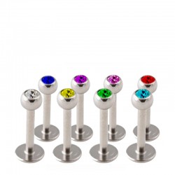 Labret - Färgad Kula - 1.2mm / 7mm