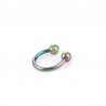 Hästsko piercing - Oljefärgad Titan - 1.2mm