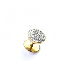 Fejkplug Bling bling gold -1.2mm