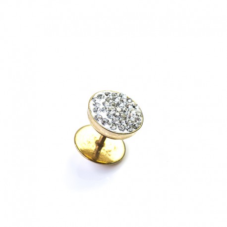 Fejkplug Bling bling gold -1.2mm