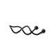 Ind stav spiral - Svart 1.6mm