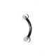 Ögonbryns piercing vit kula - 1.6mm