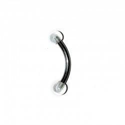 Ögonbryns piercing vit kula - 1.6mm