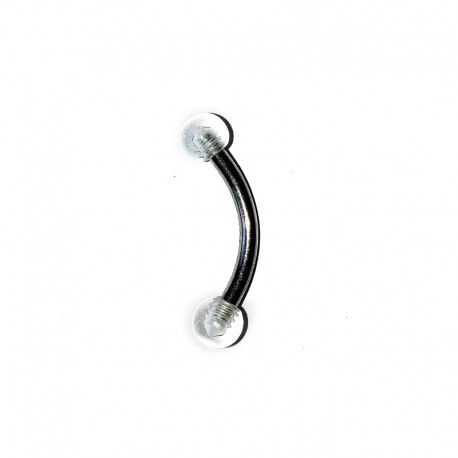 Ögonbryns piercing vit kula - 1.6mm