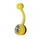 Navelsmycke bioplast med bling