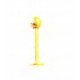Rosa labret med kula -1.2mm