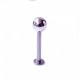 Rosa labret med kula -1.2mm