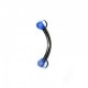 Ögonbryns piercing vit kula - 1.6mm