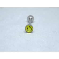 tungpiercing med olika smiley