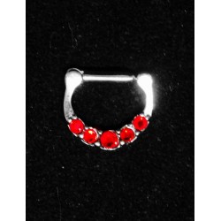 D format Septum smycke med stenar