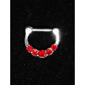 D format Septum smycke med stenar
