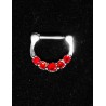 D format Septum smycke med stenar