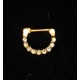 Septum smycke i guld med stenar