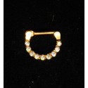 Septum smycke i guld med stenar