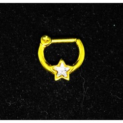 Septum smycke med stjärna GULD