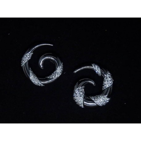 Taper spiral med bling. 5-8 mm
