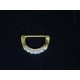 D-ring smycke med 7 stenar
