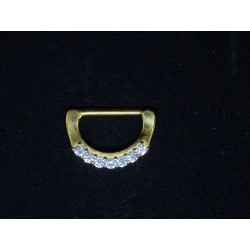 D-ring smycke med 7 stenar