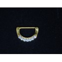 D-ring smycke med 7 stenar