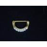 D-ring smycke med 7 stenar