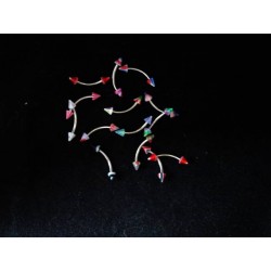 Ögonbryns piercing koner slumpas -1.2mm