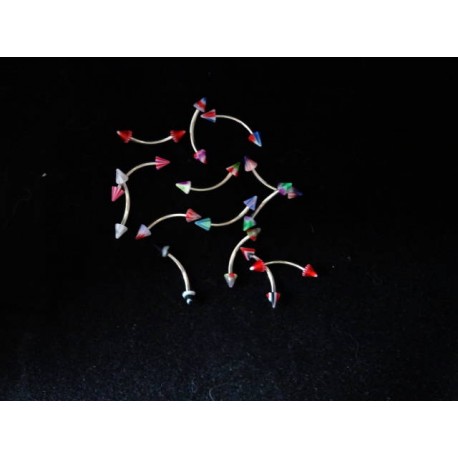 Ögonbryns piercing koner slumpas -1.2mm